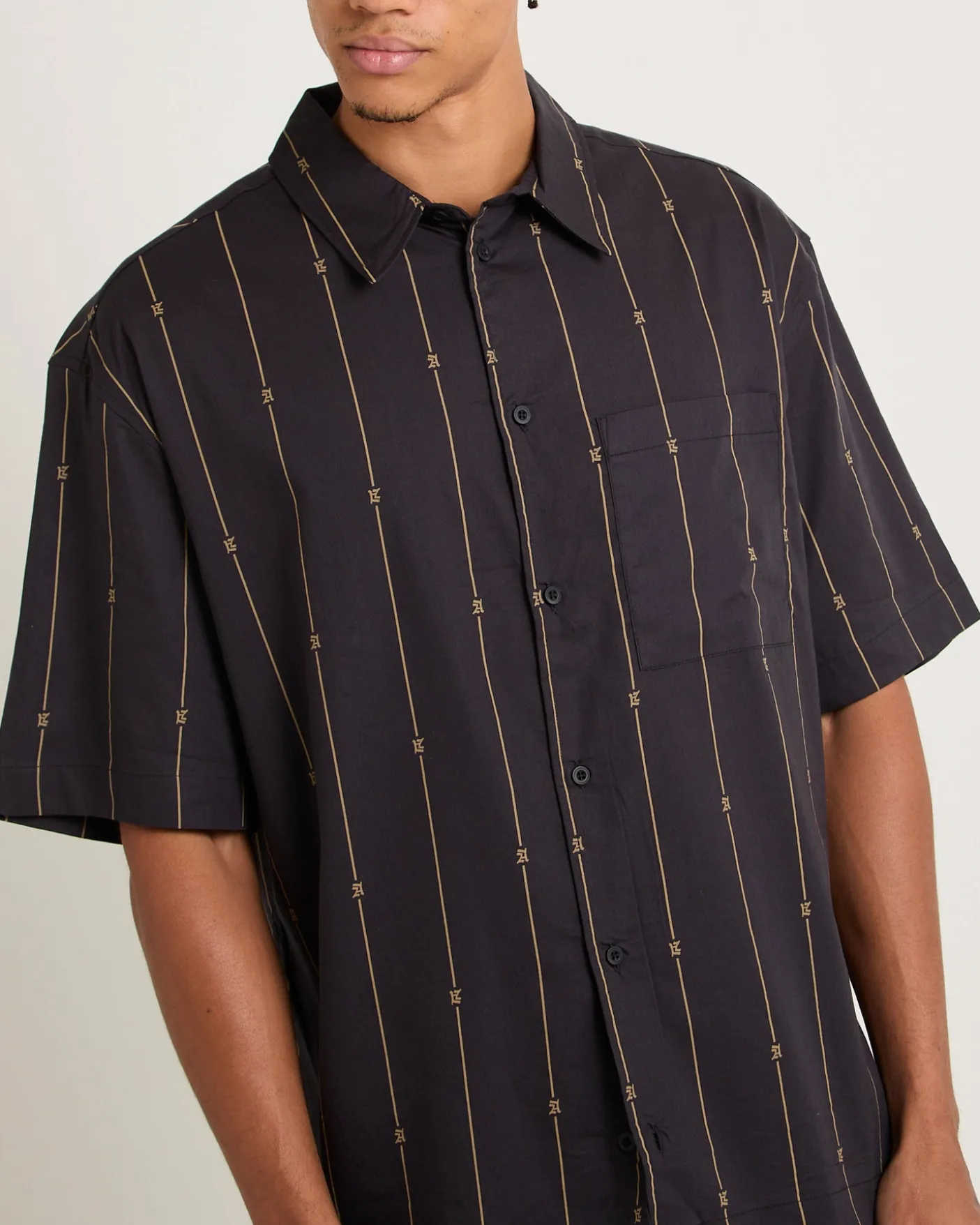 A Stripe Recycled Short Sleeve Shirt
