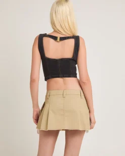 Abrand Denim Top Cara
