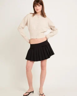 Addison Pleated Mini Skirt