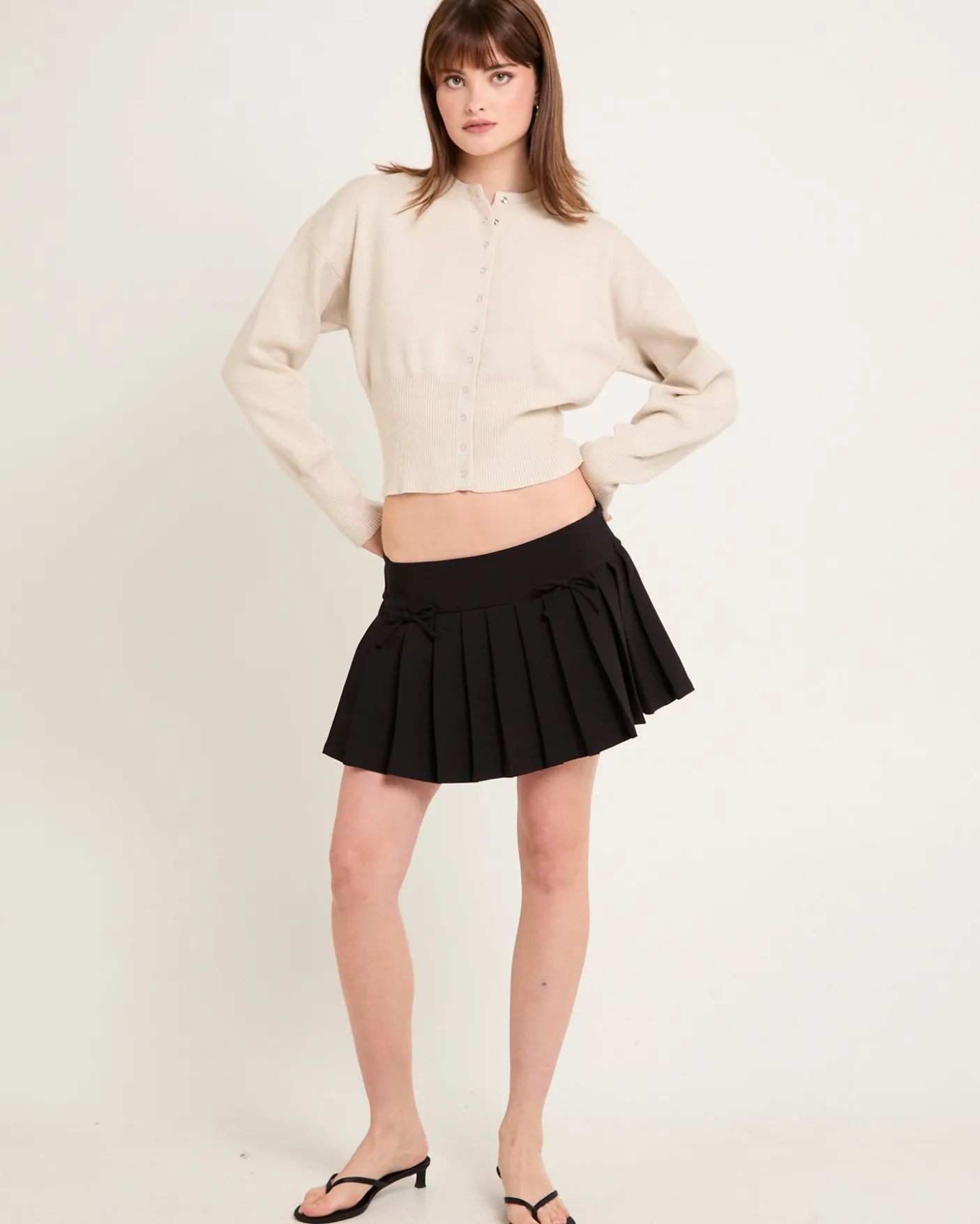 Addison Pleated Mini Skirt
