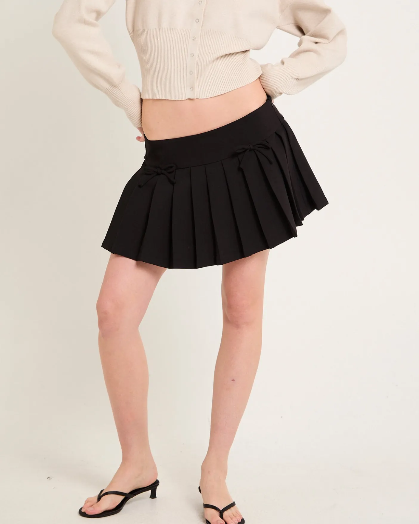Addison Pleated Mini Skirt