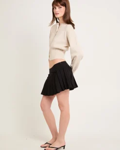 Addison Pleated Mini Skirt