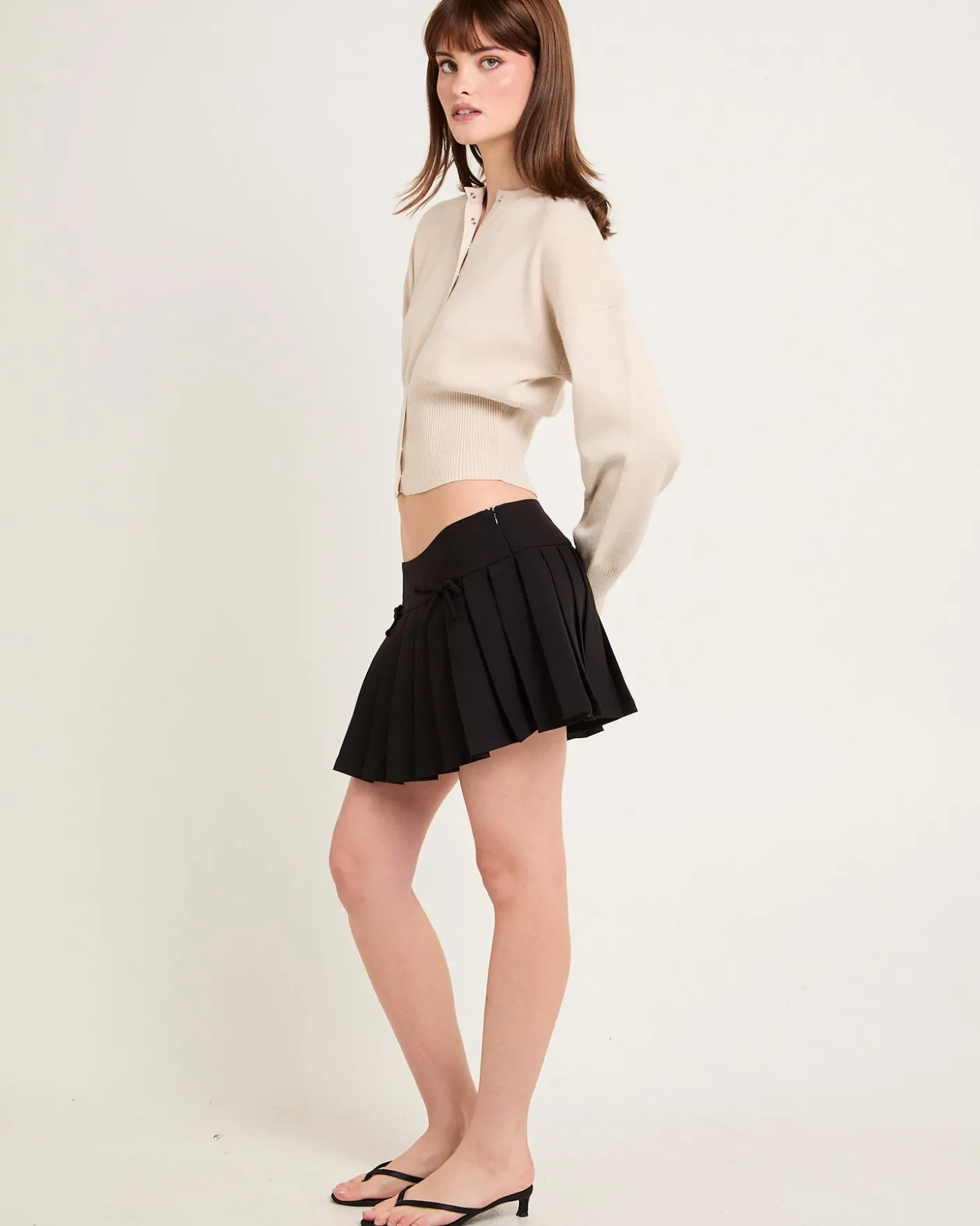 Addison Pleated Mini Skirt