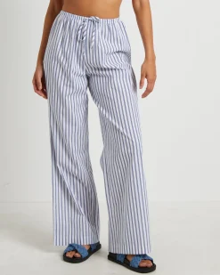 Adeline Pants in White Stripe