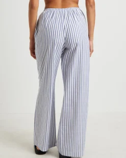Adeline Pants in White Stripe