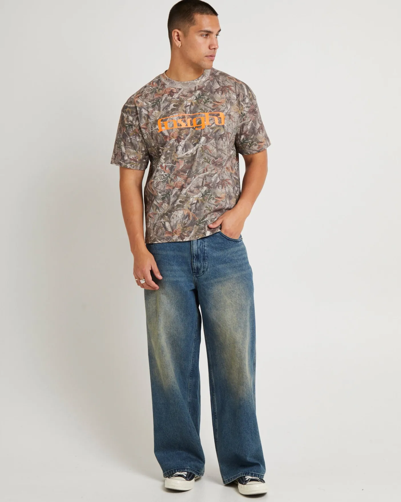 Admission Cropped Camo T-Shirt