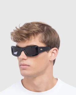 Afends X Le Specs Armour Sunglasses Black