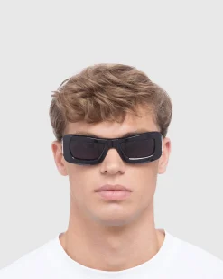 Afends X Le Specs Armour Sunglasses Black
