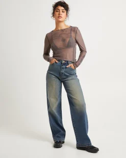 Akio Mesh Long Sleeve Top