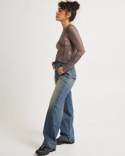 Akio Mesh Long Sleeve Top