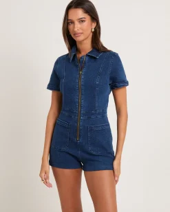 Alanis Denim Playsuit