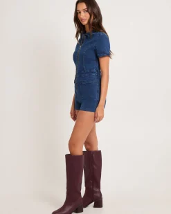 Alanis Denim Playsuit