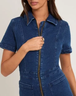 Alanis Denim Playsuit