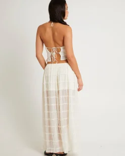 Alda Shirred Maxi Skirt