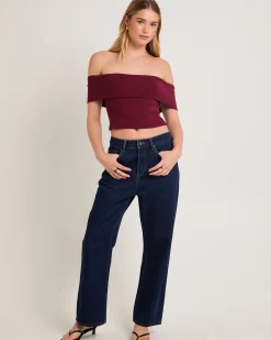 Alexa Mid Rise Denim Jeans Petite Relaxed