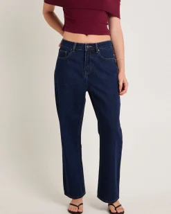 Alexa Mid Rise Denim Jeans Petite Relaxed