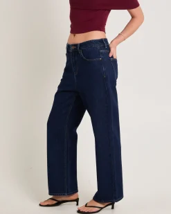 Alexa Mid Rise Denim Jeans Petite Relaxed