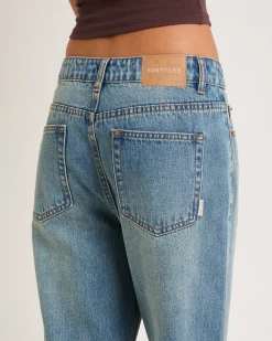Alexa Mid Rise Denim Jeans Petite Relaxed