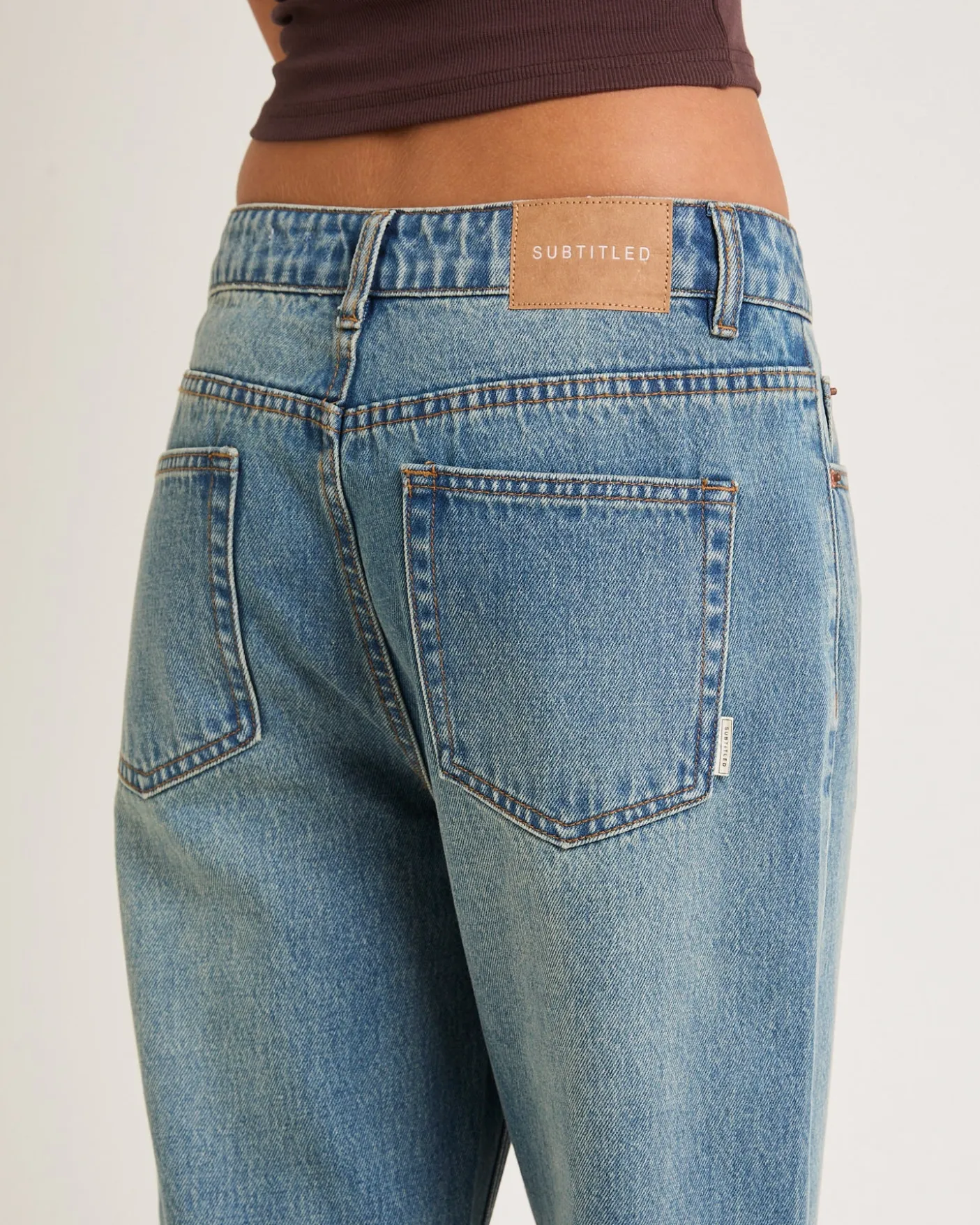 Alexa Mid Rise Denim Jeans Petite Relaxed