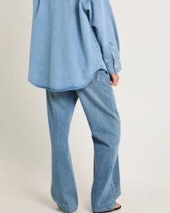 Alexa Mid Rise Relaxed Denim Jeans