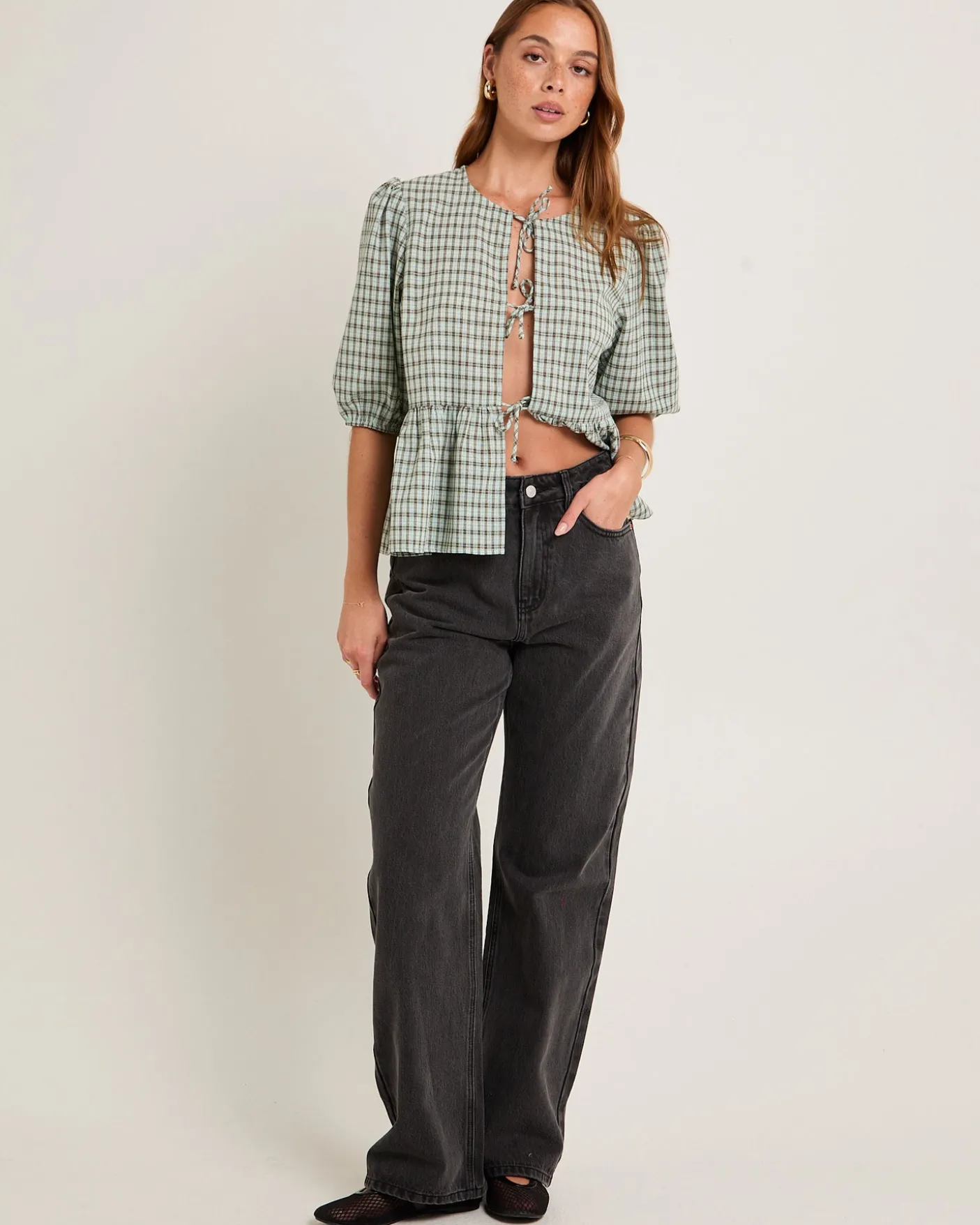 Alexa Mid Rise Relaxed Denim Jeans