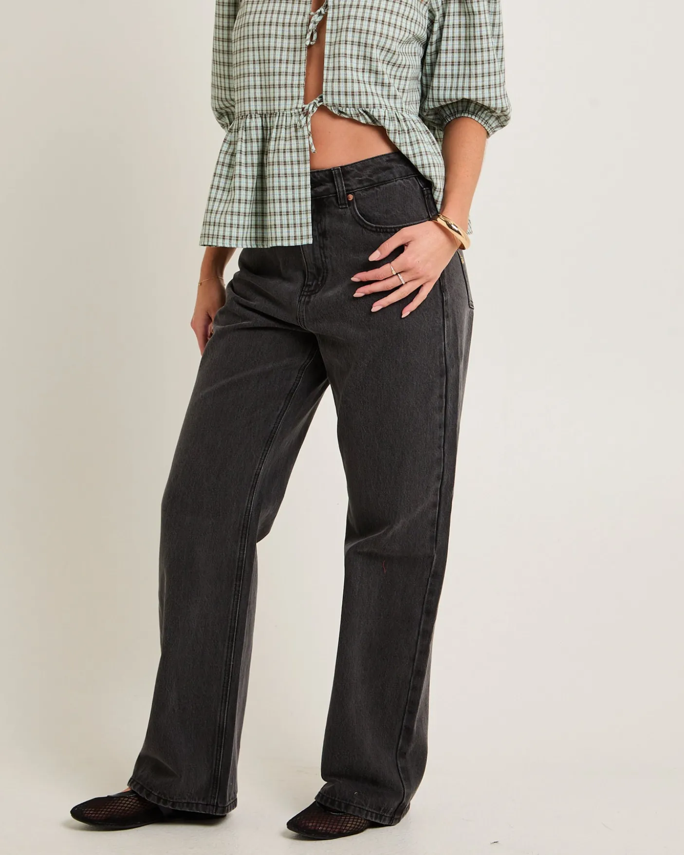 Alexa Mid Rise Relaxed Denim Jeans