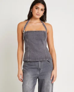 Allegra Corset Denim Top