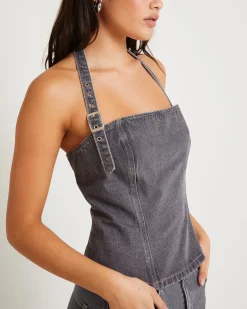Allegra Corset Denim Top