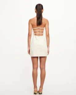 Allure Strapless Mini Dress in Ivory