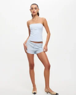 Allure Strapless Top in Pale Blue