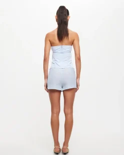 Allure Strapless Top in Pale Blue