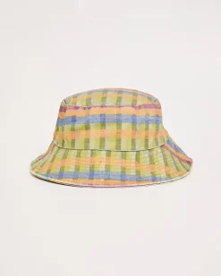 Aloha Moss Gingham Bucket Hat