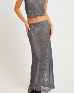 Alora Knit Sequin Maxi Skirt