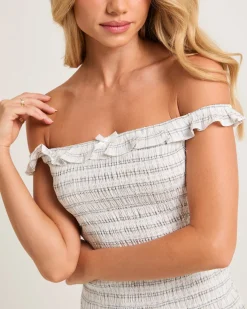 Amity Shirred Mini Dress