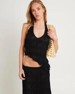 Amore Asymetric Textured Top