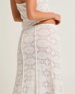 Amore Asymmetrical Textured Maxi Skirt