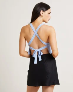 Andi Compact Knit Cross Back Top