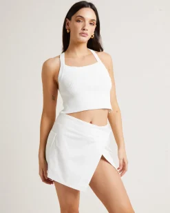 Andi Compact Knit Cross Back Top
