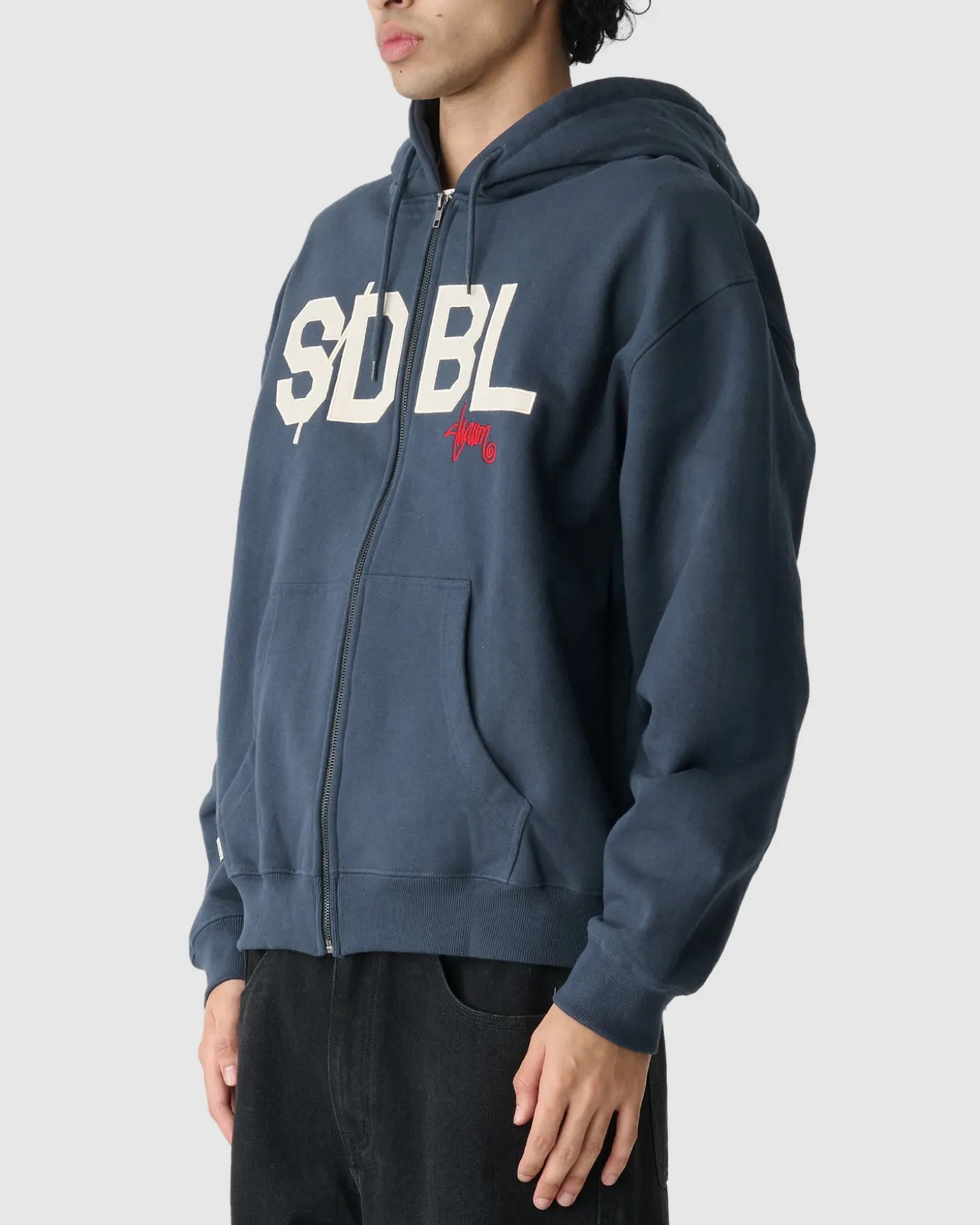 Applique Zip Thru Hoodie