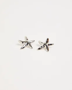 Aqua Starfish Earrings