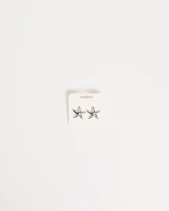 Aqua Starfish Earrings