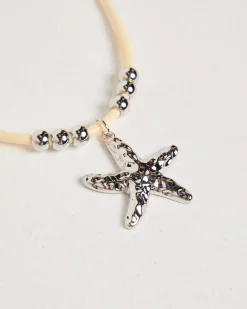 Aqua Starfish Necklace