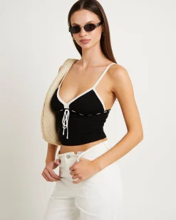 Arielle Contrast Knit Top