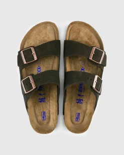 Arizona Soft Foot Bed Suede Leather Sandal