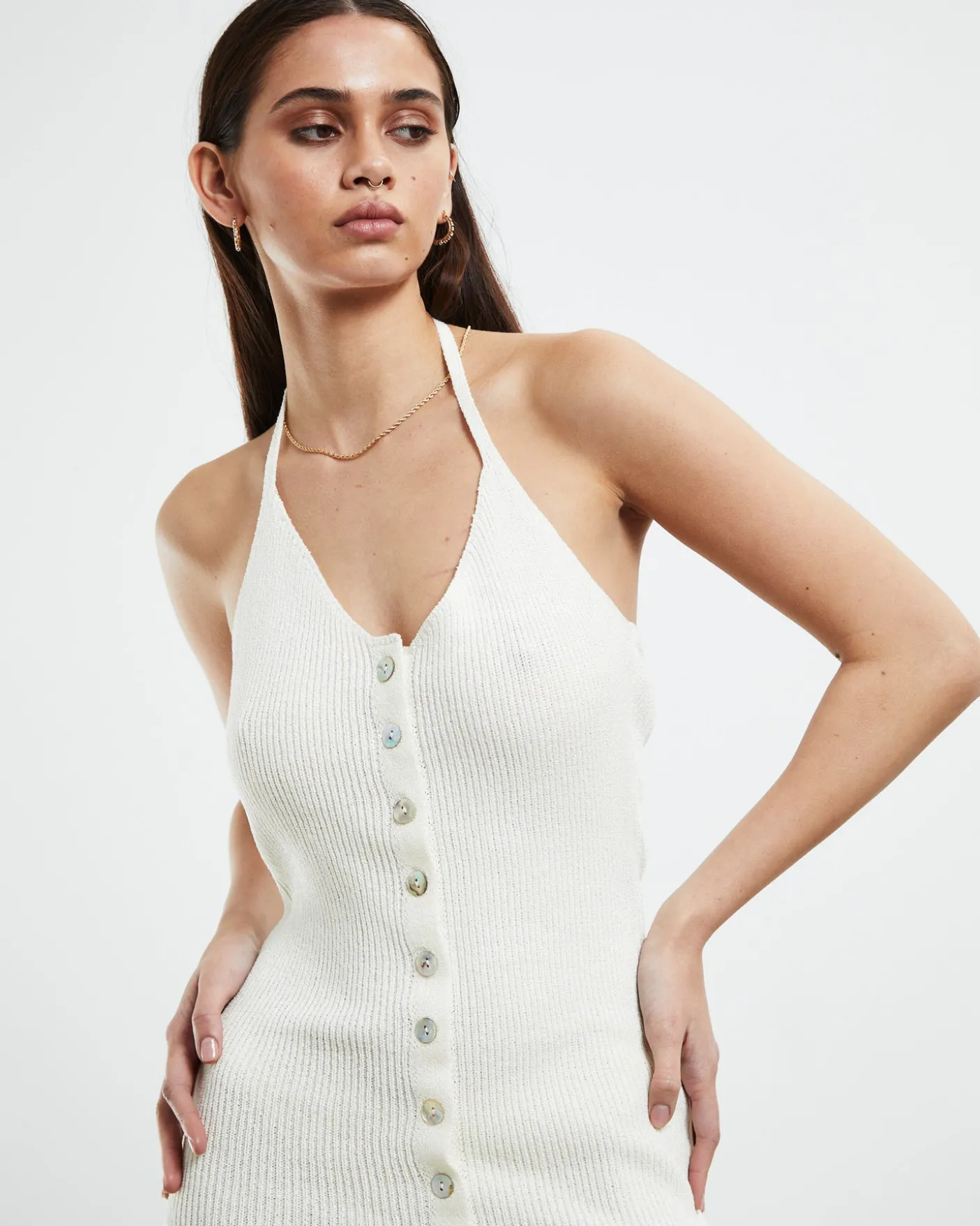Arles Dress Off White