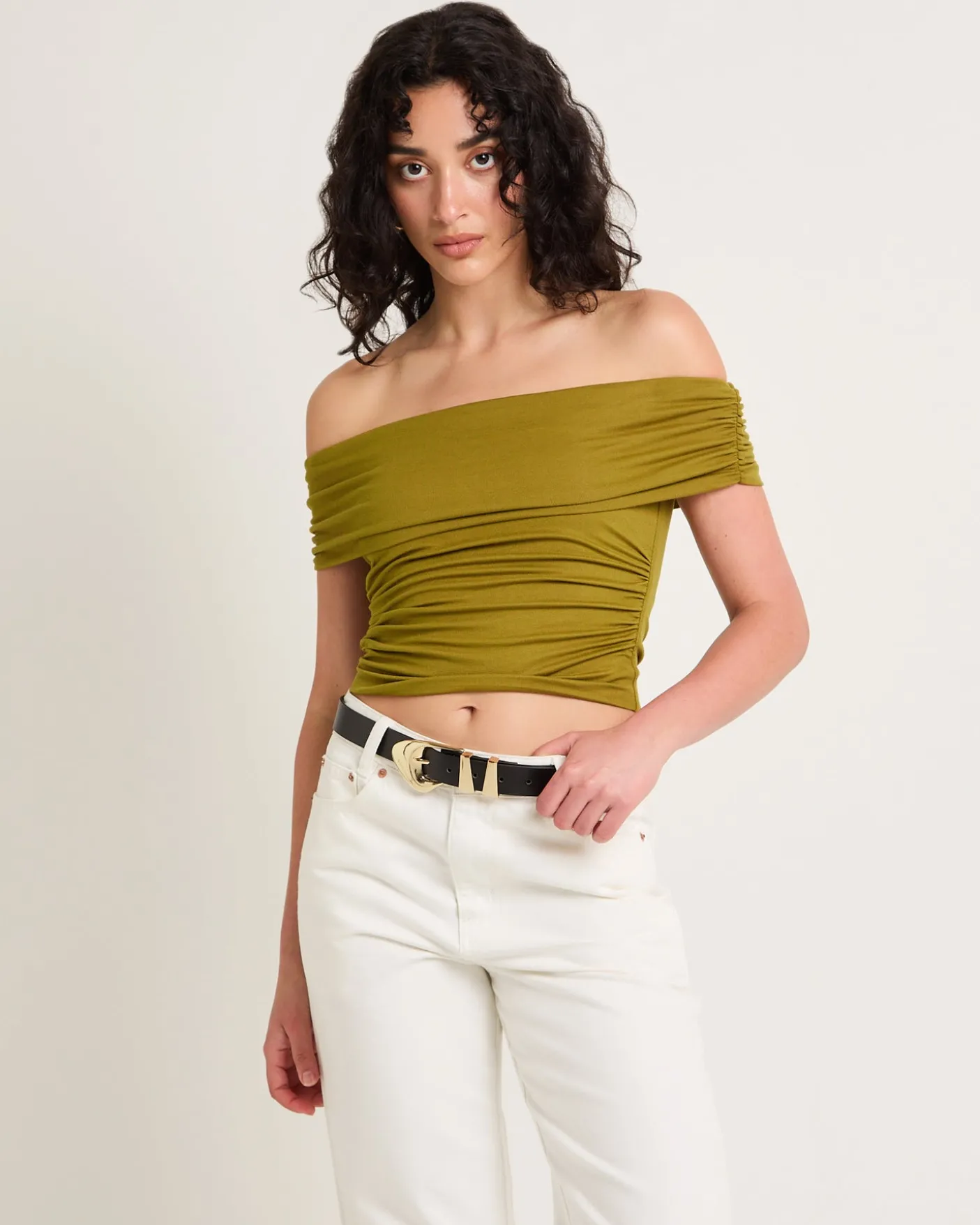 Armani Cold Shoulder Top