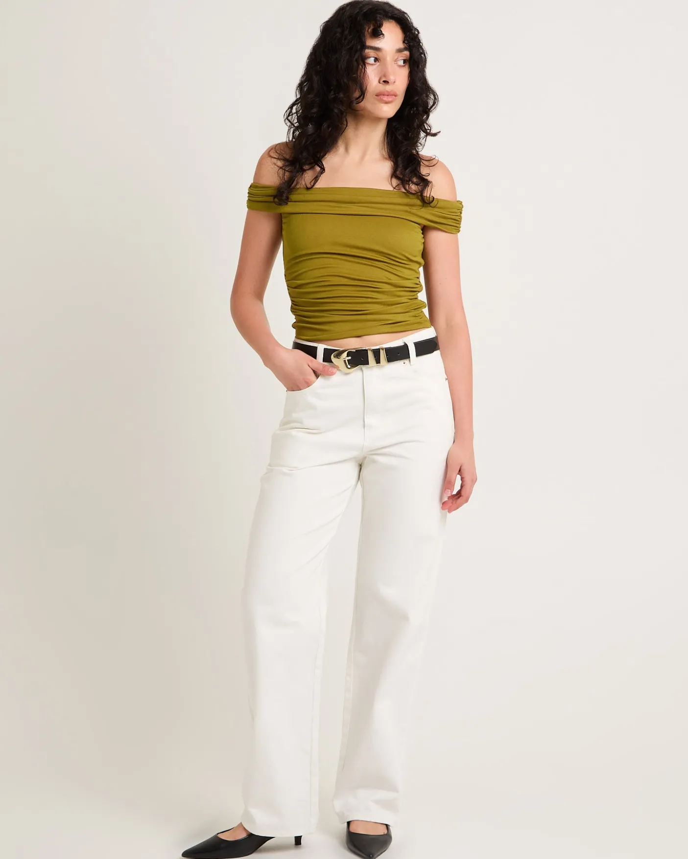 Armani Cold Shoulder Top