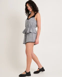 Aster Lace Insert Cotton Cami Top
