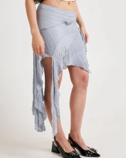 Asym Splice Mini Skirt