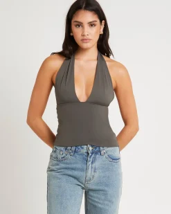 Ava Slinky Plunge Top